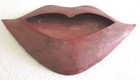 Antique Vintage Lips Advertisement Trade Sign Store Display Wall Hanging  