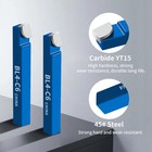 10pcs 1 4  Metal Lathe Tooling Carbide Tip Tipped Cutter Tool c6 Bit Cutting Set