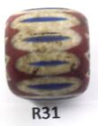 Nice Old Antique Chevron African Trade Bead Howard Collection R31 Bg 75