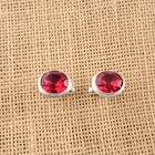 Pink Rubellite Gemstone 925 Sterling Silver Father Gifts Cufflinks Jewelry