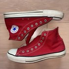Converse Chuck Taylor All Star Hi Red Vintage Made In Usa Sz 10 5 Shoes Nolaces