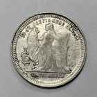 1913 Honduras Silver 25 Centavos Better Grade Genuine Nice Type  v147