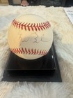 New George W  Bush Signed Baseball Autographed U s  President With Plastic Cover