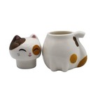 Cute Calico Genki Cat Soy Sauce Dispenser Bottle