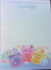 Crux Animal Gummi Hugummies Mini Memo Pad Made In Japan Rabbit Cat Bear