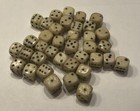 Large Collection Of 5 16    Milk Glass Dice 