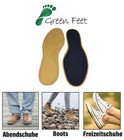Greenfeet 2 Pairs Leather Insoles Leather Insoles With Cork Activated Carbon Floor 2 Mm