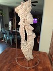 Late 19th Century Architectural Salvage Wood Carving With Custom Stand