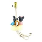 Walt Disney Baby Mickey Minnie Mouse Nursery Lamp Night Light Shade 1984 Vintage