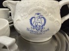 Rosenthal Group Hotel Goldener Hirsch Rothenburg Tea Set White blue  Tray