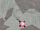 Wwi German 1914 Gott Mit Uns Necklace Sweetheart Imperial Iron Cross Enamel Vtg