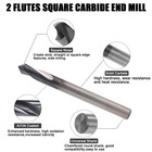 2pcs 2flute 1 4  X 3 4  X2-1 2  120 Degree Solid Carbide Spot Drill Altin Coated