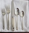 Estate Sale - International Royal Danish Sterling 5 Piece Dinner Place Setting
