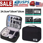 Portable Electronic Organizer Travel Cable Storage Bag Cord Case Accessories Us 