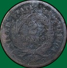 1864 Two Cent Piece Fine F Coin  Corrosion  35867