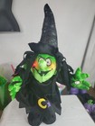Vintage Dan Dee Halloween Witch Animated Plush Talks  Lights   Music Stuffed Toy