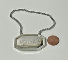 Sterling Silver Pottery Barn Vodka Decanter Tag English Hallmarks New Unboxed