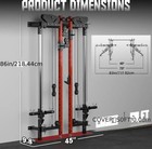 Folding Squat Rack  Wall Mounted Power Rack With Cable Crossover Machine