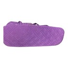 Vera Bradley Purple Tote Bag Pockets Zip Dual Handle 12x18 Handbag Large