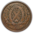1837 Lower Canada Half Penny B-522 Bank Token Very Good Vg Coin  24573