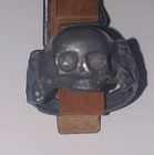 From The Aleister Crowley Mansion Satanic Skull Ring With Certificate 