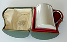 Antique Cased Sterling Silver Tankard Goldsmiths   Silversmiths London 1927