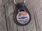 1969  69 Chevrolet Leather Key Fob Vintage Nos Custom-made Classic Hi-quality
