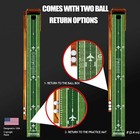 Putting Green Indoor Golf Putting Mat Easy Assemble With Automatic Ball Return