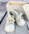 Vintage Baby Deer Creeper Infant White Shoes W original Box-size 3n-soft Sole