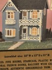 1983 Artply The Allison Wood Dollhouse Kit Model 77 Unassembled No Barcode On Bx