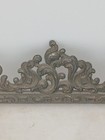 Vtg Italy Ornate Baroque Scroll Brass Frame Easel Back 3 5x5 25 photo Victorian