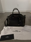 Coach Empire Carryall 40 Bag In Loved Leather With Charms In Silver black