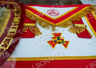 Masonic Royal Arch Php Past High Priest Apron  Chain Collar  Jewel And Gloves