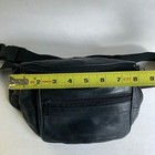 Vintage Karan Leather Fanny Pack Black