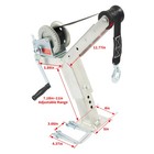 Adjustable Winch Post Winch Stand W 1400lbs Winch Roller For Boat Trailer Part