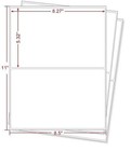 Half Sheet Laser  Inkjet - Rounded Corner Shipping Address Labels - 5-1 2 X 8   