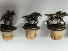 Blanton   s Bourbon Whiskey Cork Bottle Stoppers W race Horse   Jockey Full Set