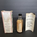 Vintage Absorbine Jr Embossed Empty Clear Glass Advertising 4 Oz Bottle 5 25 