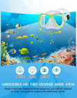 Dry Snorkel Set Panoramic Wide View Anti-fog Scuba Mask Snorkeling Gear