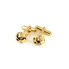 Vintage Gold Tone Knotted Cuff Links