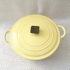 Le Creuset Vintage 50s Elysees Light Yellow E 4 5 Qt Dutch Oven Casserole France