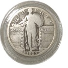 1927 Standing Liberty Quarter Silver Good verygood Full Date Free Post Tracking 