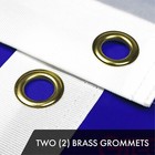 Christian Flag 3x5ft Embroidered Polyester Brass Grommets Cross By G128