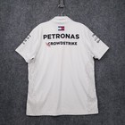 Amg Petronas Polo Shirt Men L Large White Mercedes F1 Team Racing Formula One