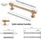 10 Pack 5 Inch Champagne Bronze Kitchen Cabinet Handles Cabinet Pulls Gold Drawe