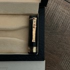 Michel Perchin Engraved Blue Monogram  Metal Rollerball Pen Black Ink 201 299