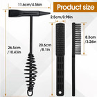 Chipping Hammer And Wire Brush Set     10 6 In Heavy Duty Welding Hammer With Spri