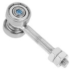  Double Bearing Sliding Door Roller Bearing Roller Struts Channel Two Bearing