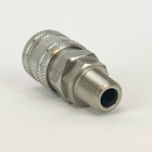 1 4  303 Stainless Steel Quick Coupler Industrial Air Hose Fittings Tools Plug