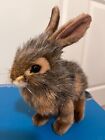 Hansa Brown Gray White Tail Jack Rabbit Realistic Soft Stuffed Animal Plush Toy